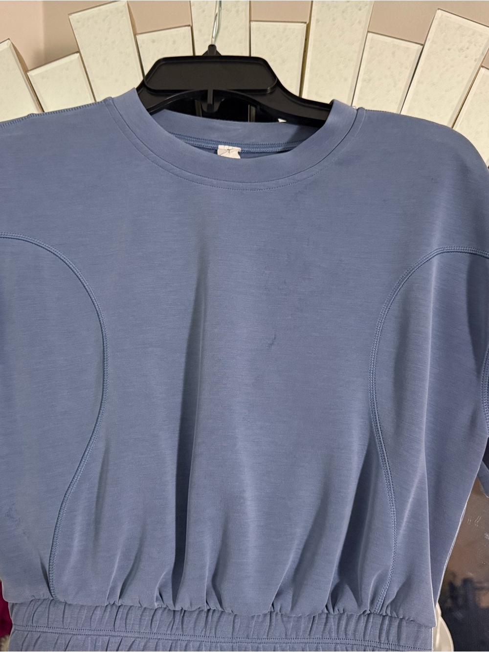 lululemon athletica Crop Top — Dusty Blue